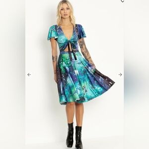 Blackmilk Galactic Ocean Rio Midi Dress